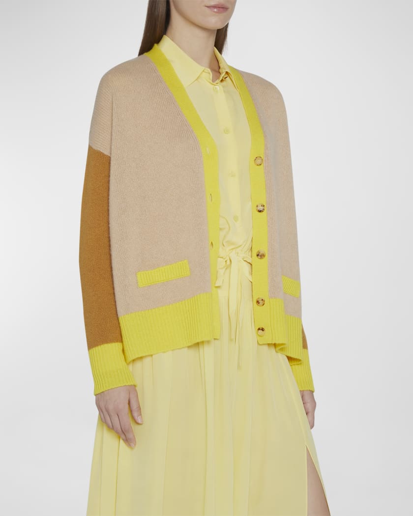 Marni Cashmere Colorblock Cardigan | Neiman Marcus