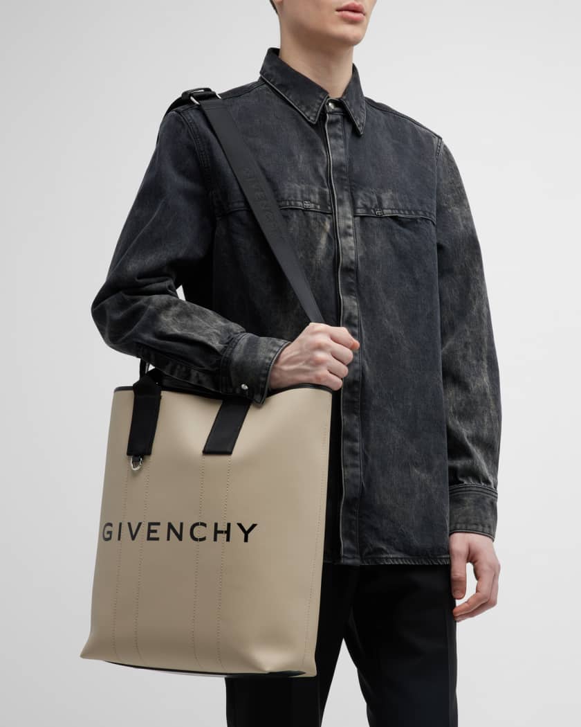 Shop GIVENCHY Large g-essentials tote bag in coated canvas (BK50B6K1PH 001)  by KOGOSHOP