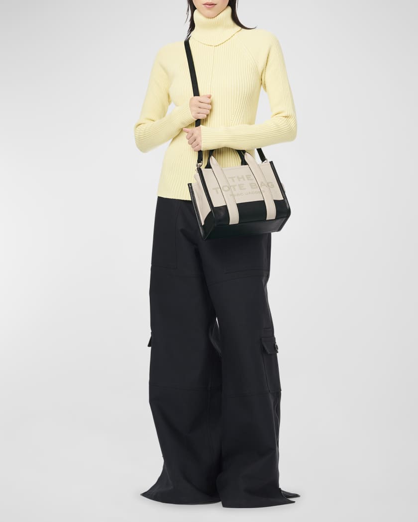 The Colorblock Mini Leather Tote Bag