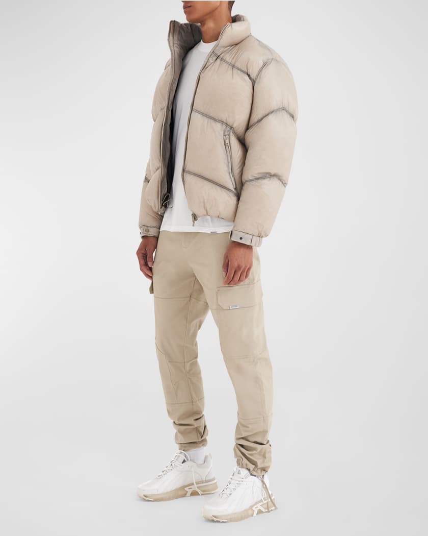 REPRESENT Men's Washed Nylon Puffer Jacket | Neiman Marcus