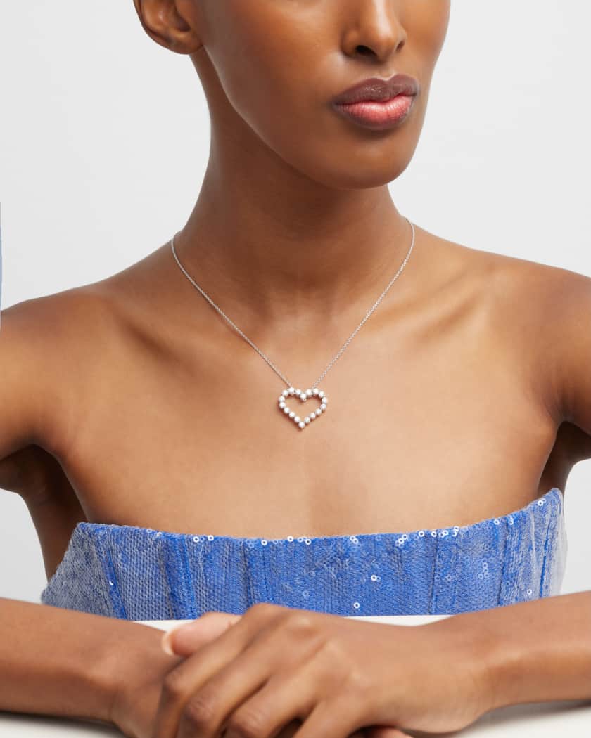 Big diamond deals heart necklace