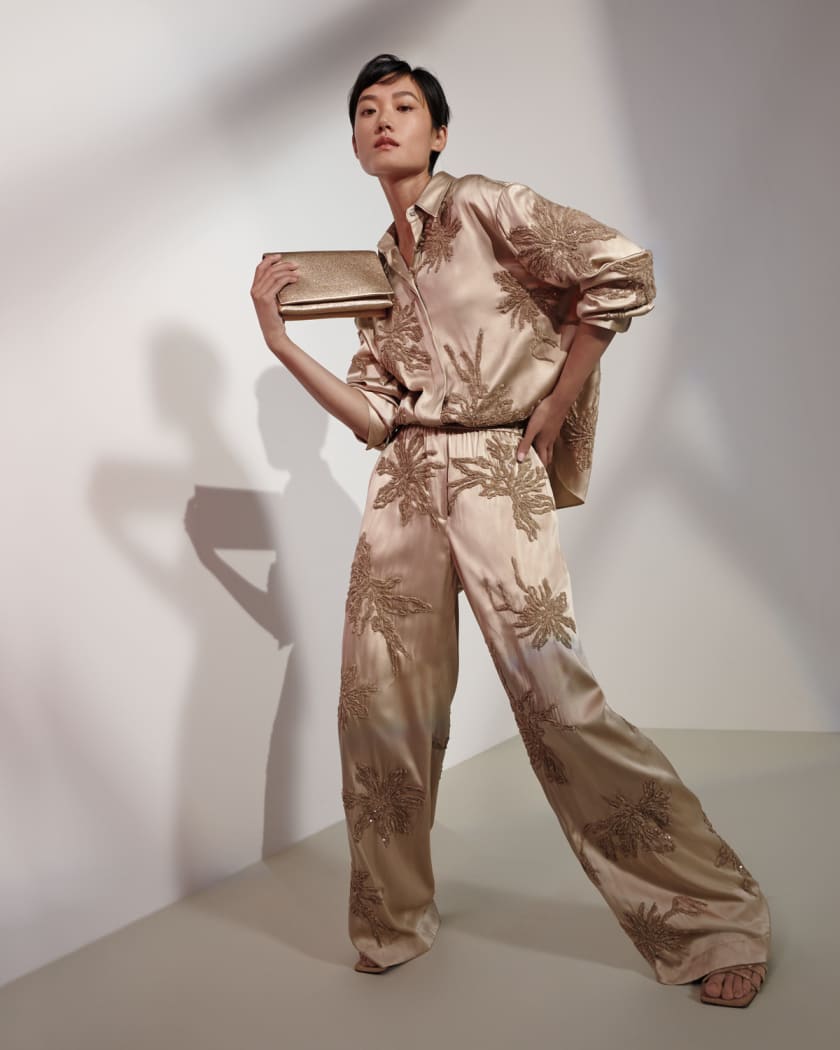 Botanical Embroidered Collection | Neiman Marcus