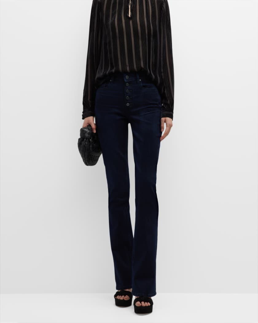 Flaunt Hourglass Slim Straight Button Fly Jeans