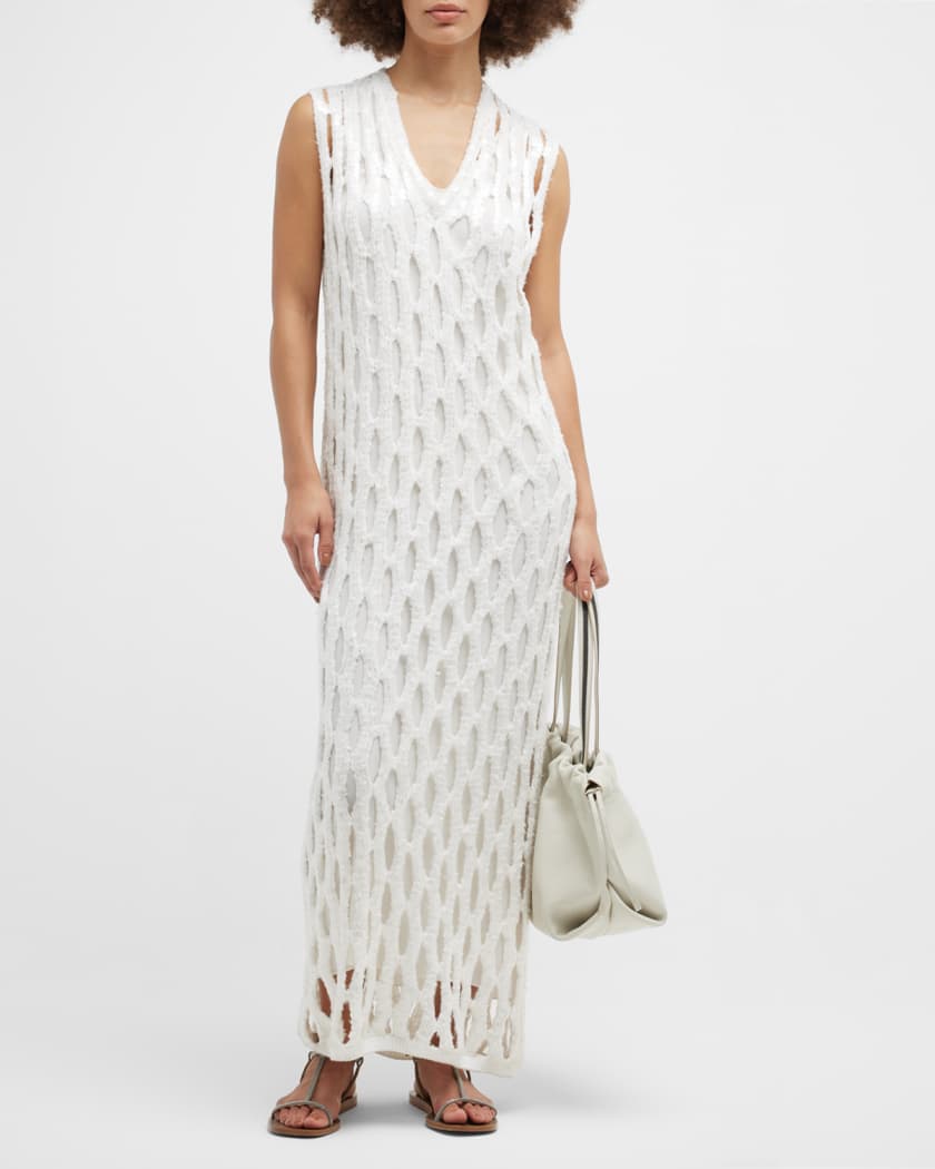 BRUNELLO CUCINELLI Knitted Sleeveless Dress