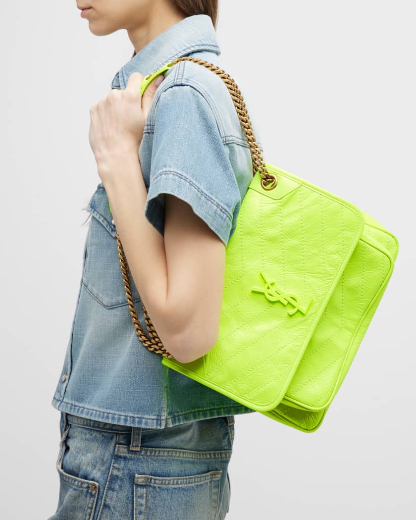 Saint Laurent Niki Medium YSL Fluorescent Shoulder Bag