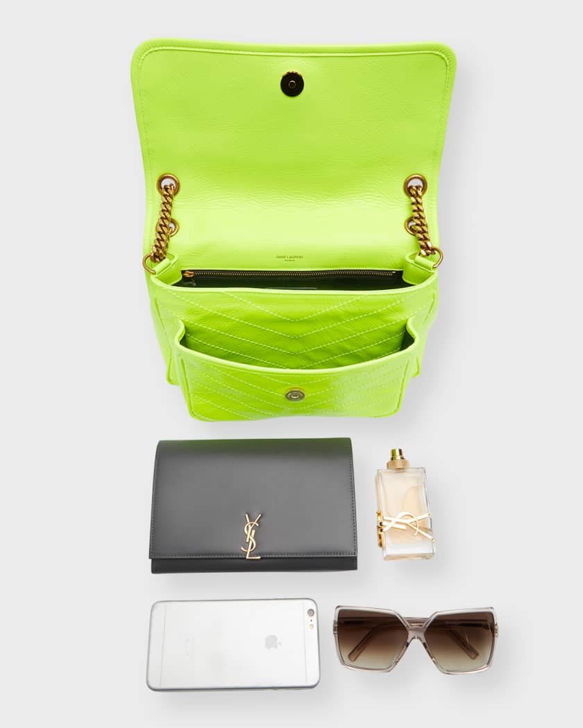 Saint Laurent Niki Medium YSL Fluorescent Shoulder Bag Neiman Marcus