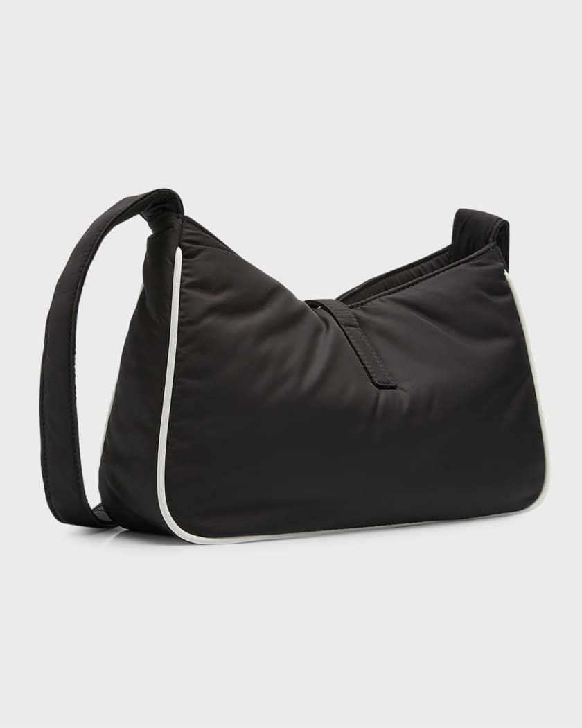 Nylon Monogram Shoulder Bag Mini Black