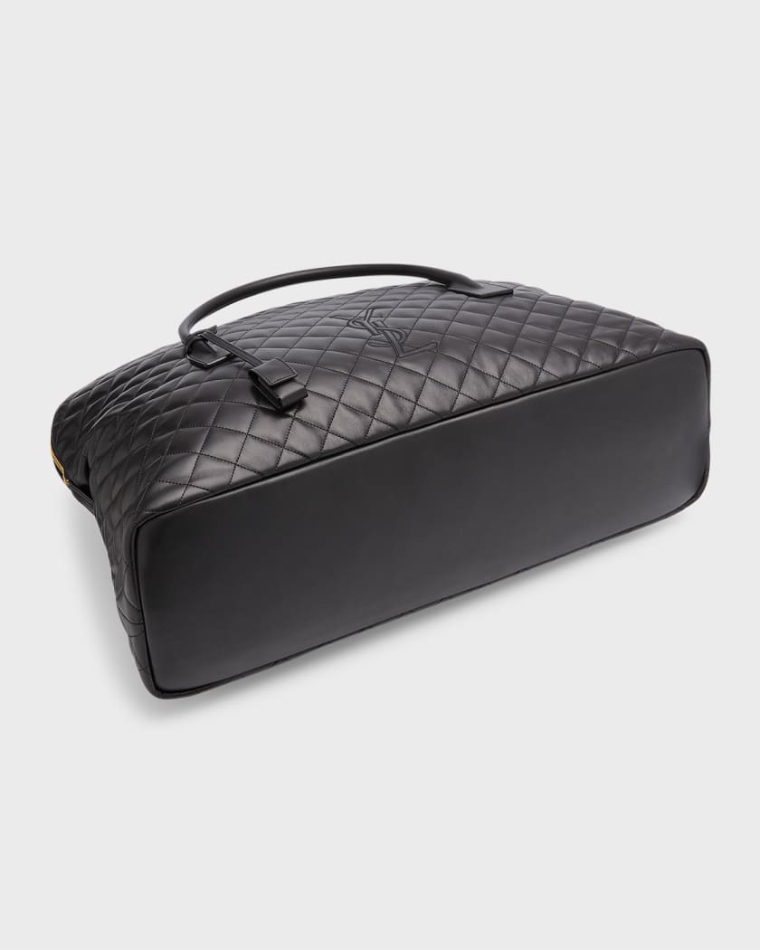 Saint Laurent ES Giant Travel Bag in Quilted Leather - Black - Women