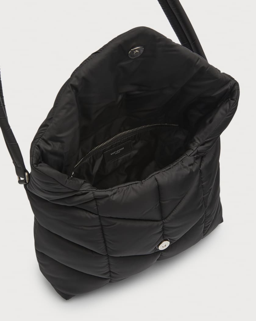 Saint Laurent Lou Puffer Nylon Shoulder Bag