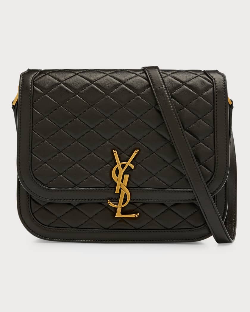 Saint Laurent YSL Medium Quilted Leather Shoulder Bag