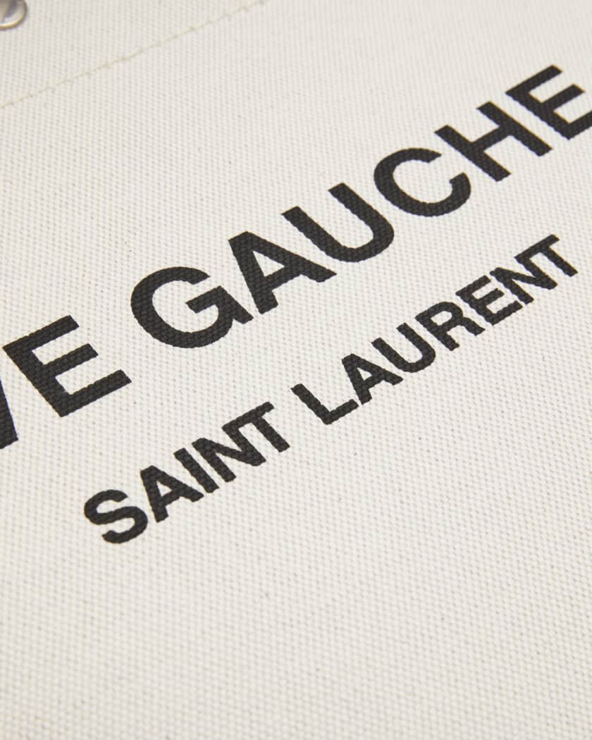 Saint Laurent Cabas YSL Rive Gauche Wing Tote Bag