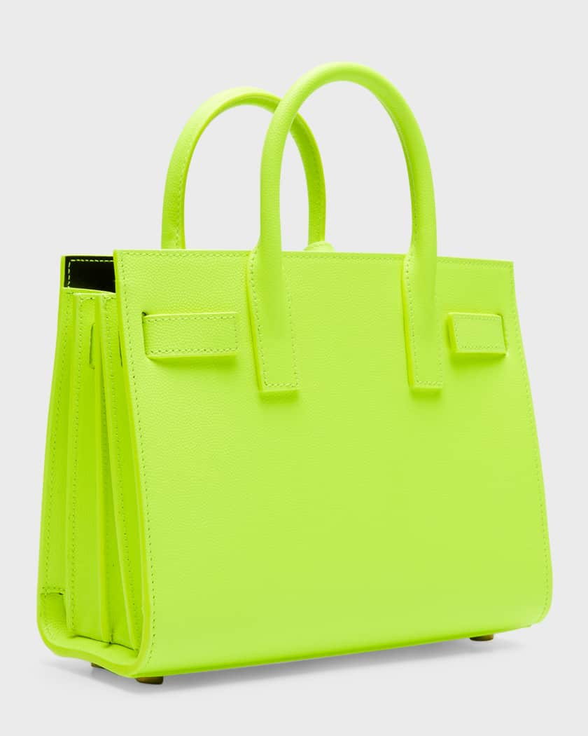 Green Sac de Jour Baby leather handbag, Saint Laurent