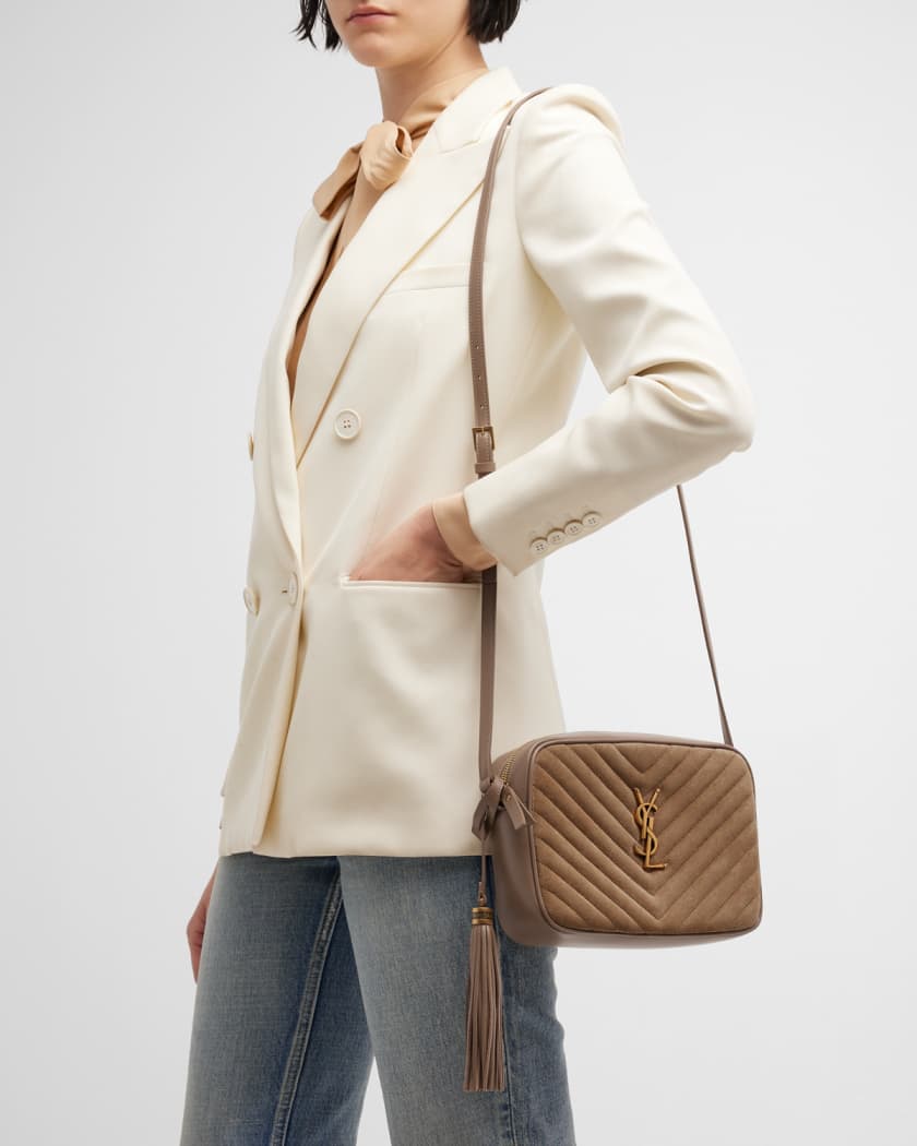 Dark beige ysl camera bag store