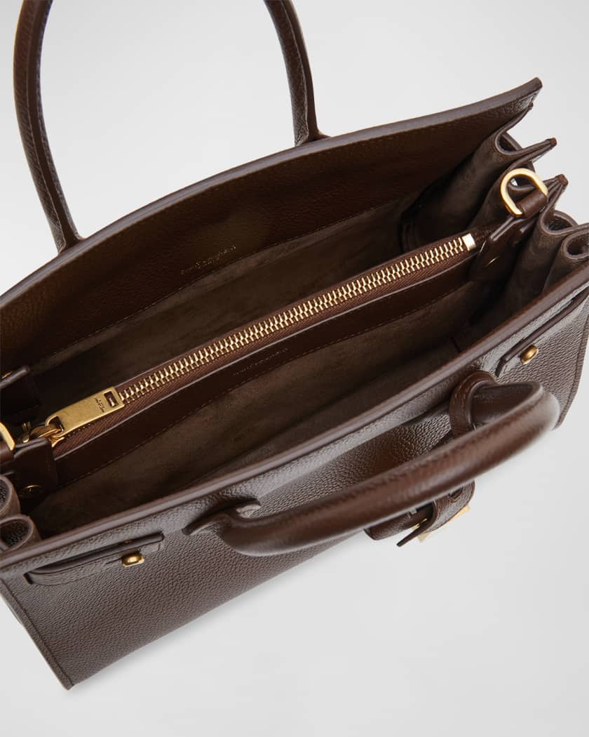 Saint laurent sac de jour baby grained leather tote deals