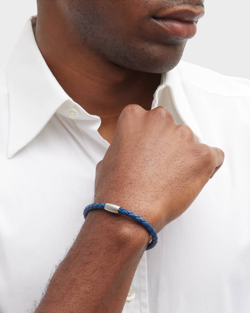 Bottega Veneta Bracelet in Blue for Men