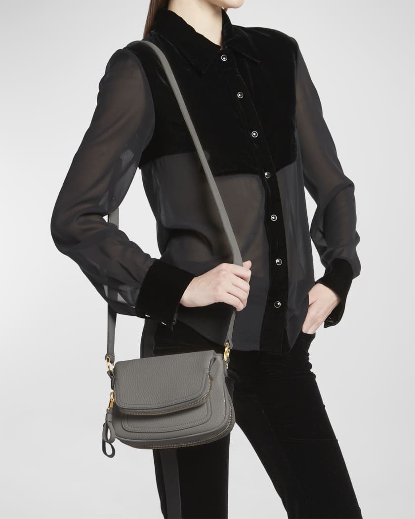 Jennifer Mini Crossbody in Grained Leather