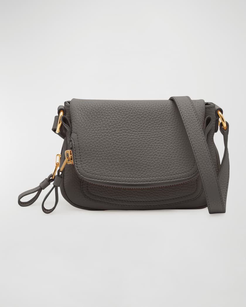 The New York Crossbody, Black Small Grain