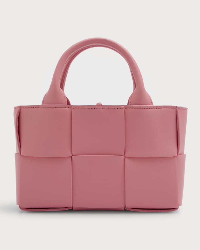 Bottega Veneta Mini Intrecciato Cross-body Bag - Pink - Woman - Lambskin
