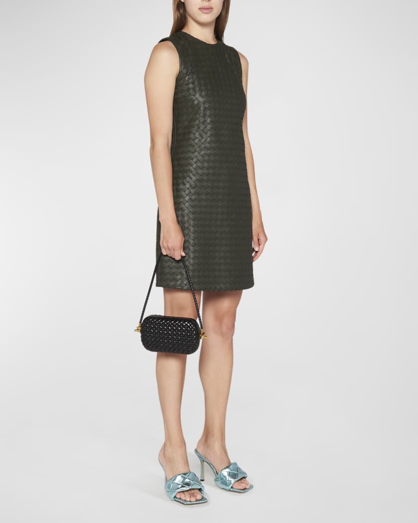 bottega veneta knot clutch black