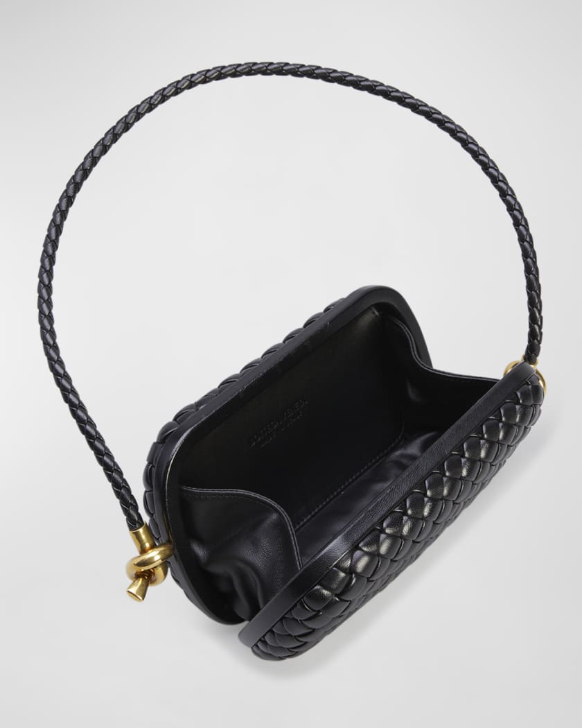 Leather clutch bag