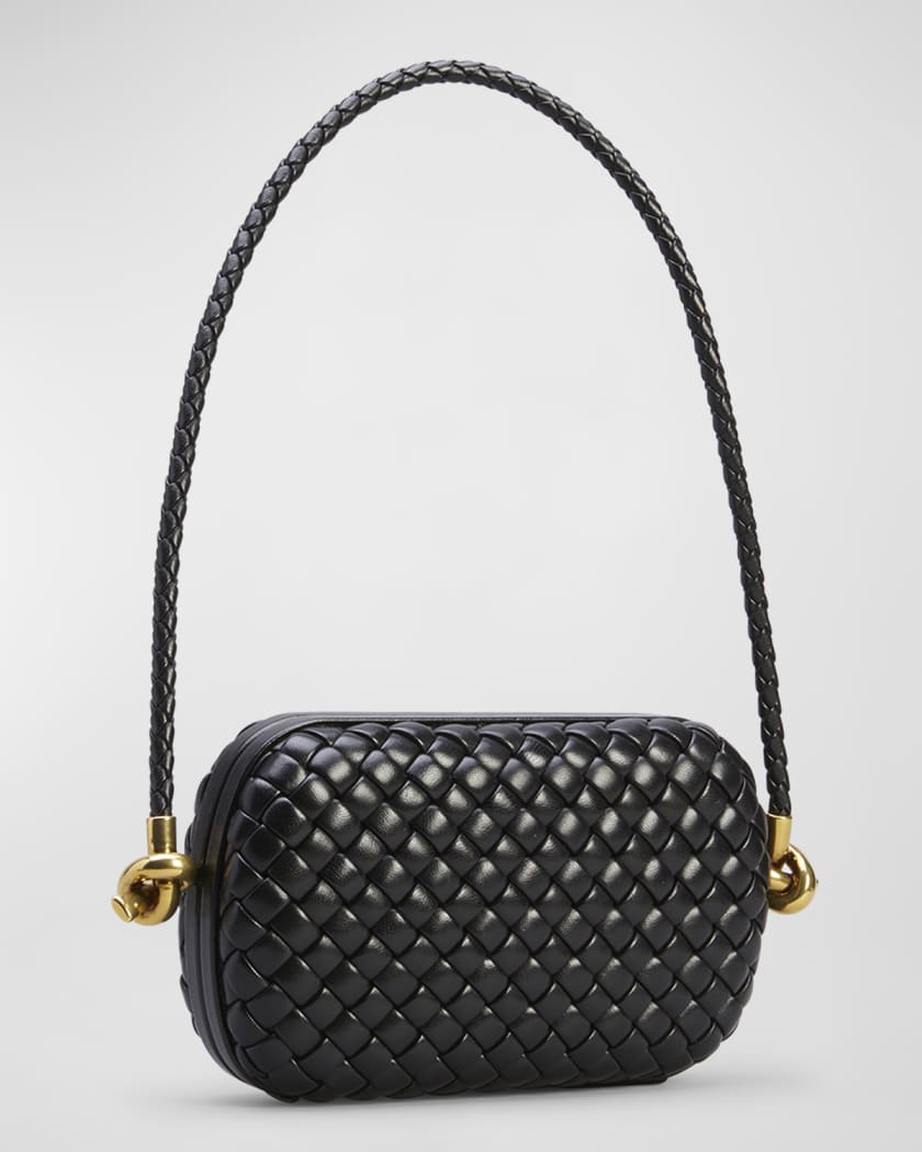 Bottega Veneta Knot Clutch Bag on Strap Neiman Marcus