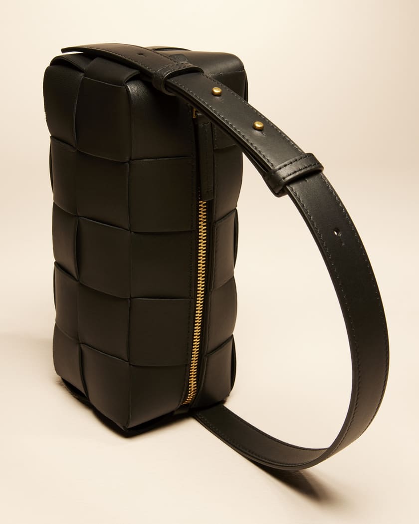 BOTTEGA VENETA Cassette small padded intrecciato leather shoulder