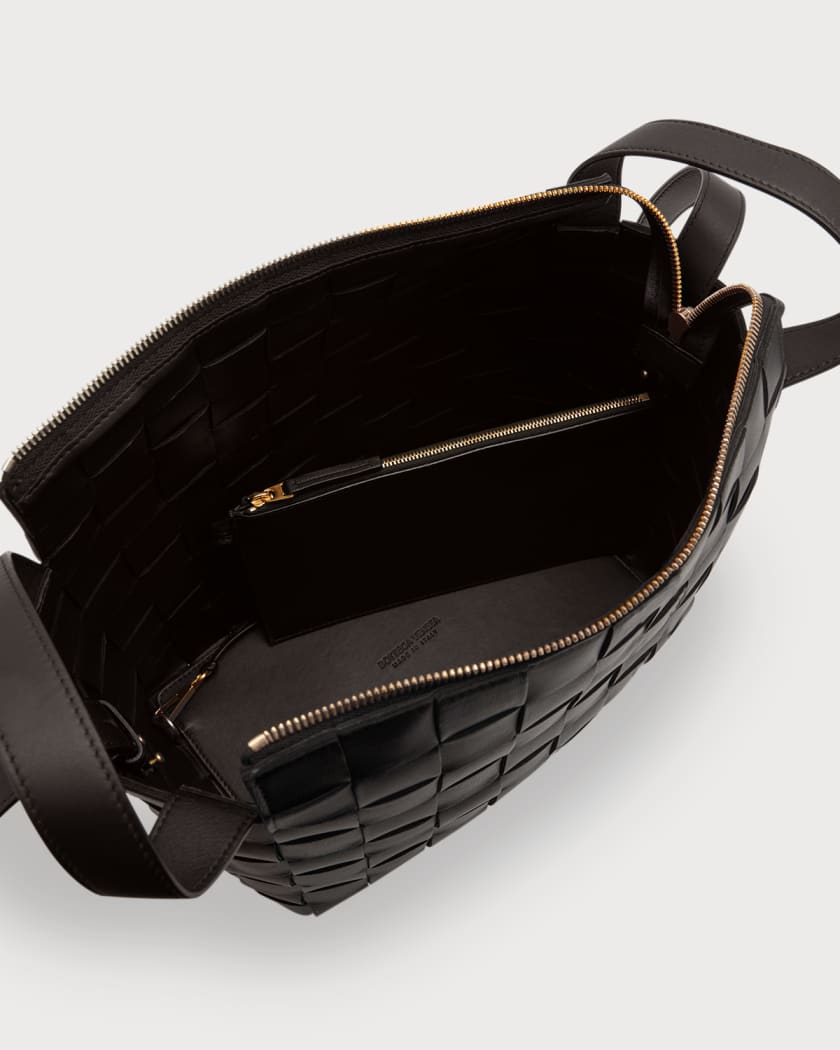 Bottega Veneta Maxi Intrecciato shoulder bag - Black