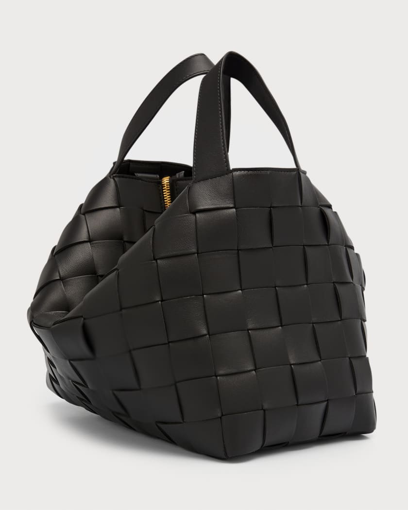 Bottega Veneta Jodie Intrecciato Top Handle Small Space in Lambskin Leather  with Gold-tone - US