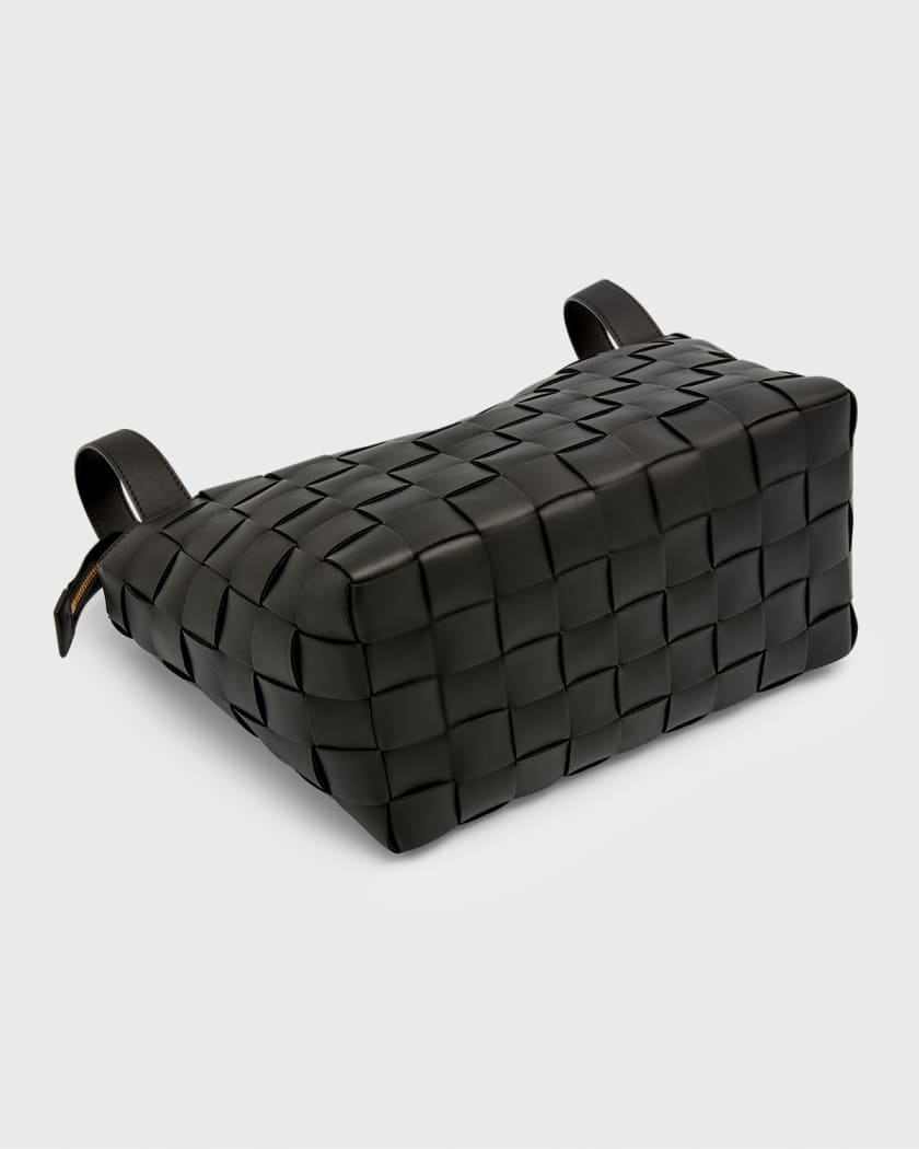 BOTTEGA VENETA, 'Bowling Cassette' Woven Leather Bag