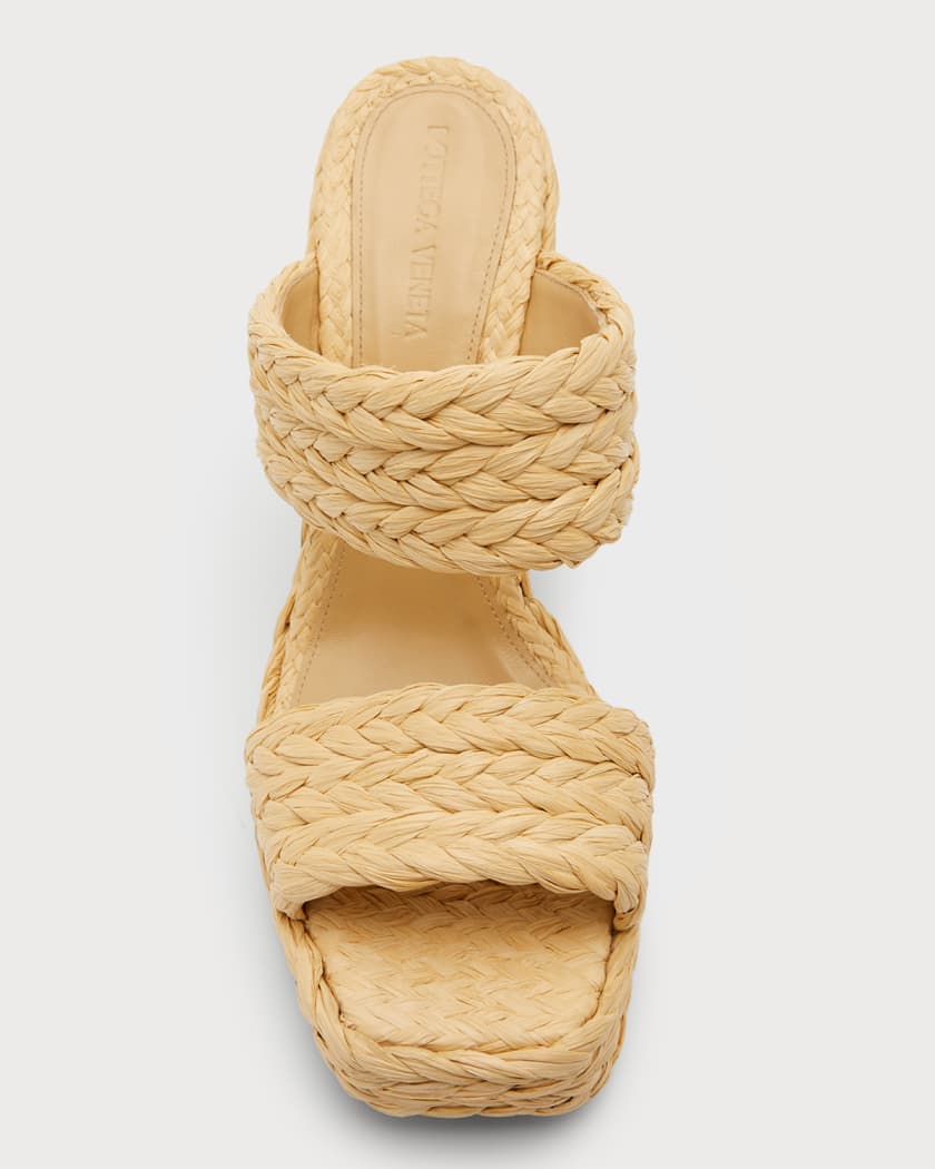 Bottega raffia sandals new arrivals