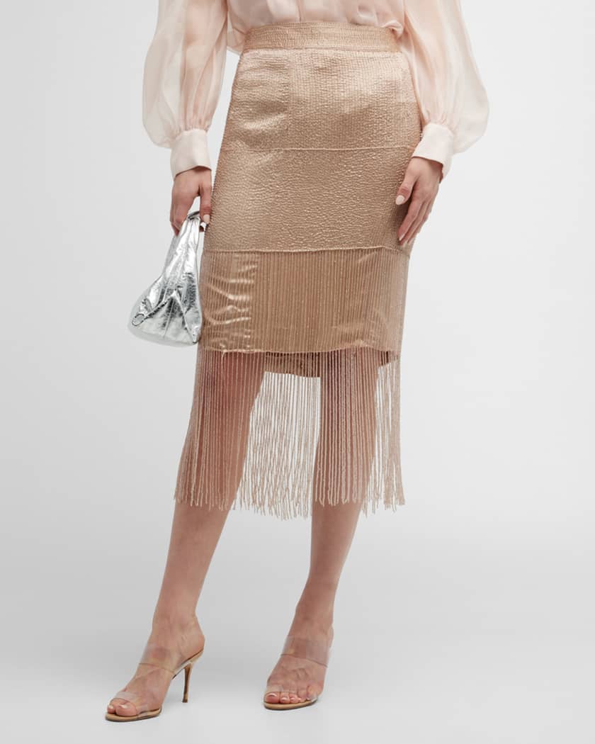 Gold skirt shop neiman marcus