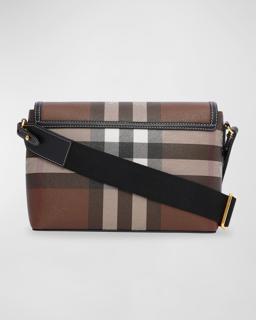 Note Giant Check E-Canvas Crossbody Bag