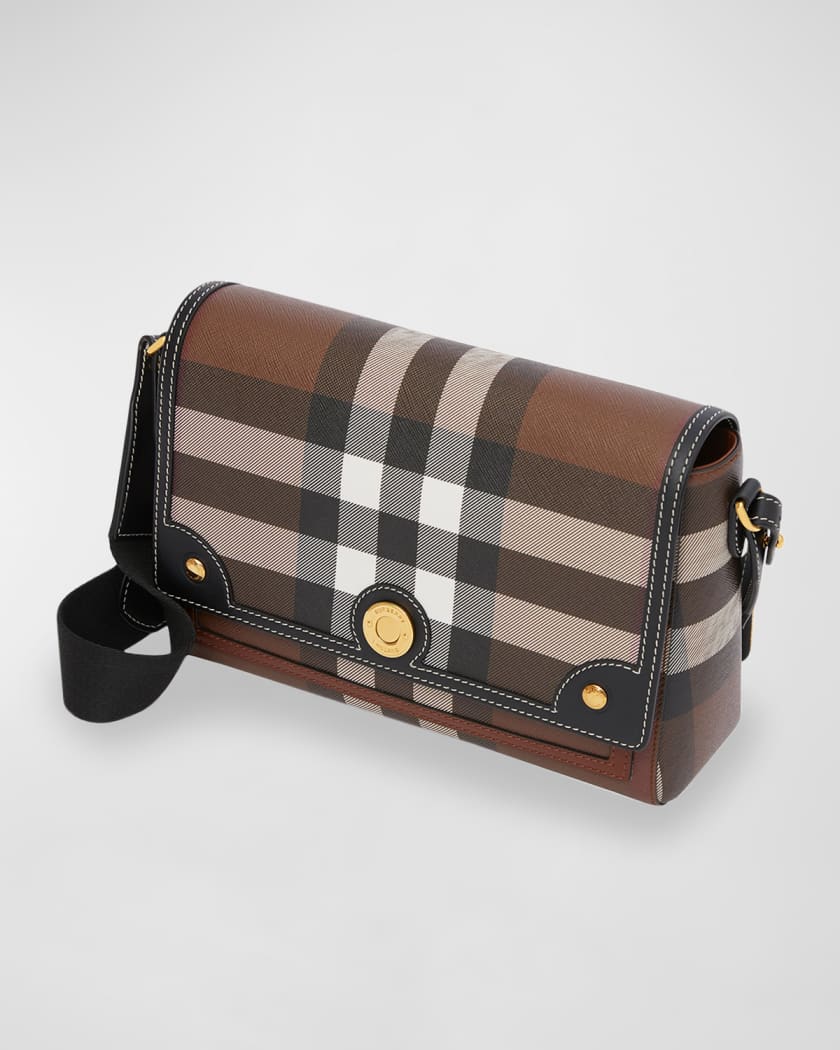 Note Giant Check E-Canvas Crossbody Bag