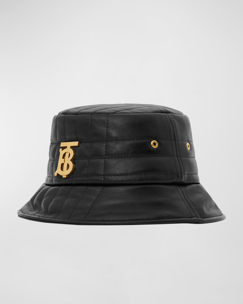 Burberry Lola Quilted Leather Bucket Hat | Neiman Marcus