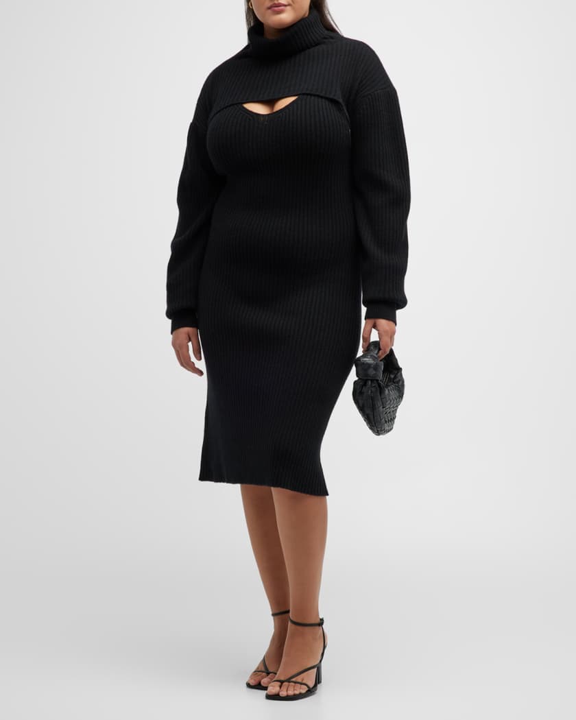plus size cashmere sweater dress
