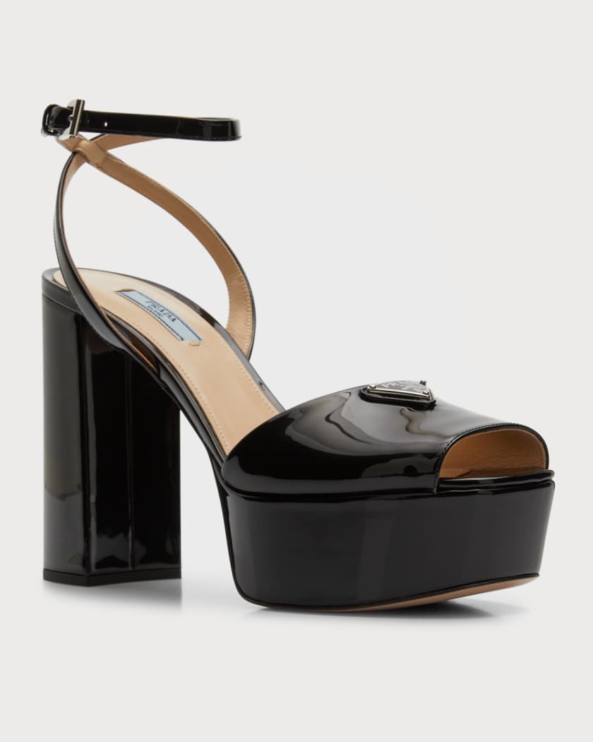 Prada Ankle-Strap Platform Sandals | Neiman Marcus