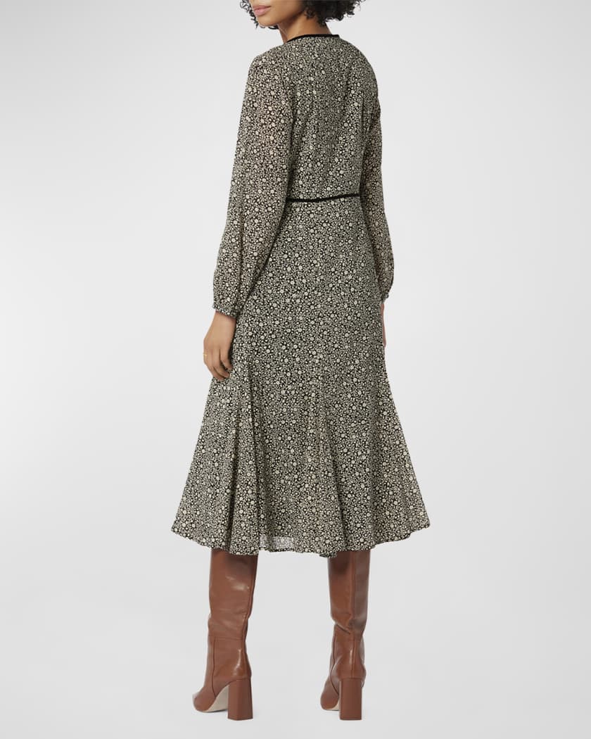Warehouse star print midi dress on sale