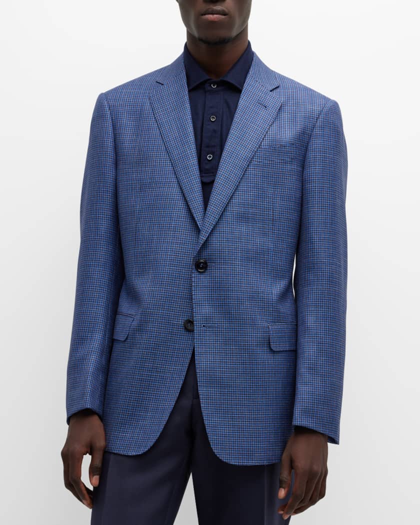 Giorgio Armani Men s Micro Houndstooth Sport Coat Neiman Marcus