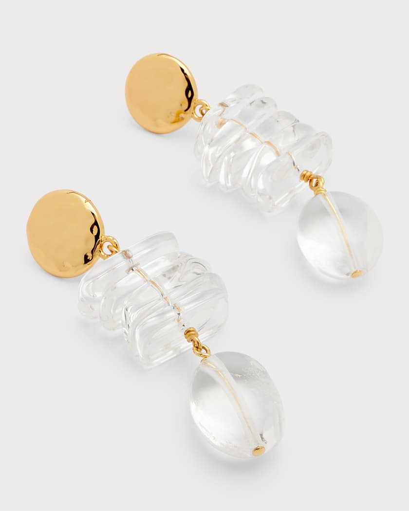 Crystal linear drop earrings sale