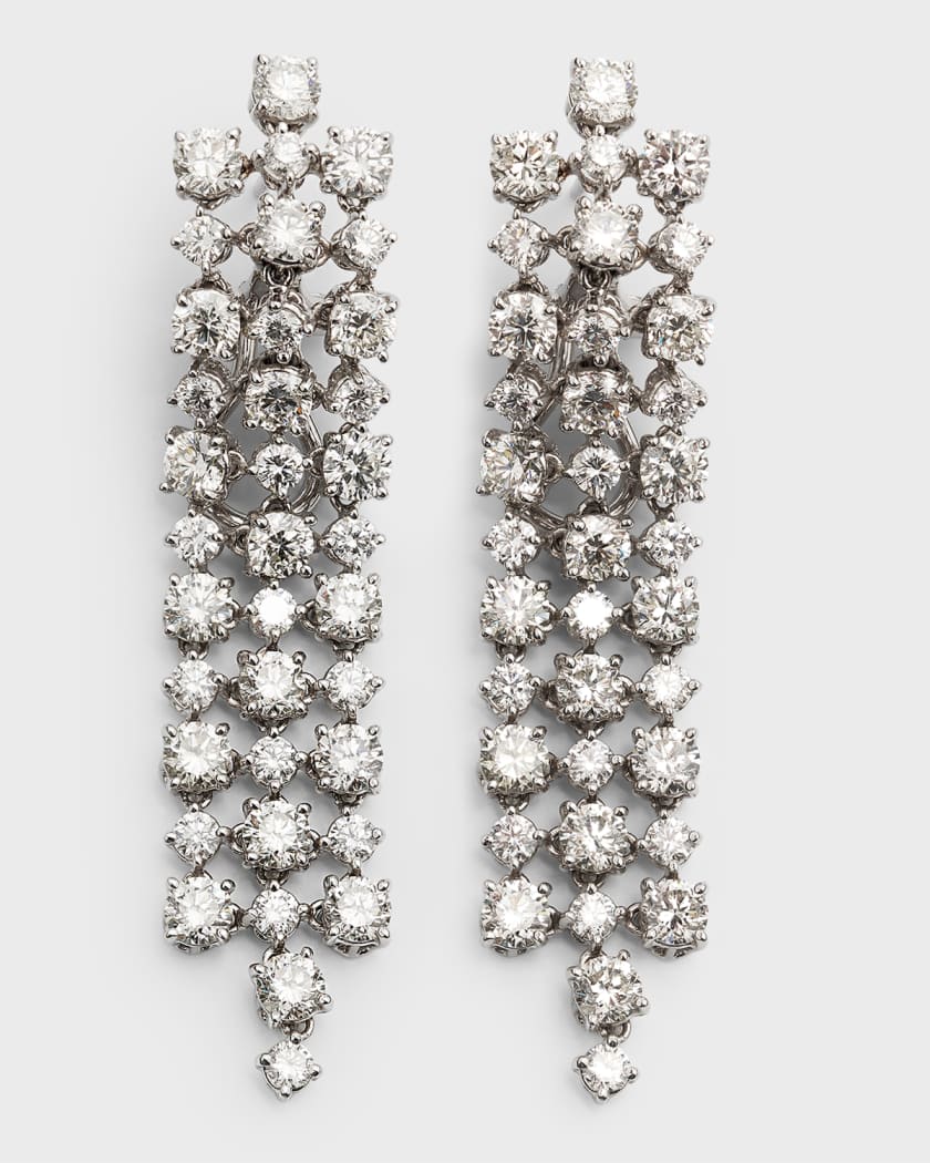 Diamond chandelier earrings deals