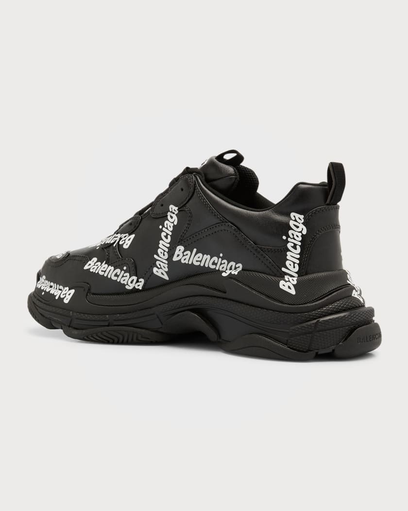 Men s Triple S Allover Logo Sneakers