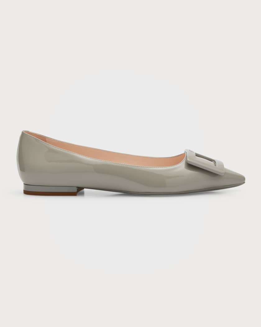 cirkulation mandig dokumentarfilm Roger Vivier Gommettine Buckle Ballerina Flats | Neiman Marcus