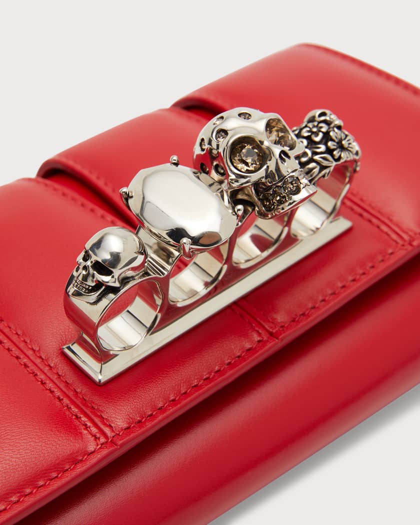 Alexander McQueen The Slash Skull Clutch Bag Neiman Marcus