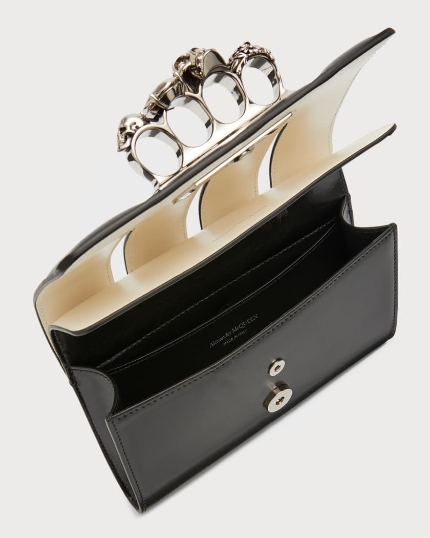 Alexander mcqueen black clutch bag sale