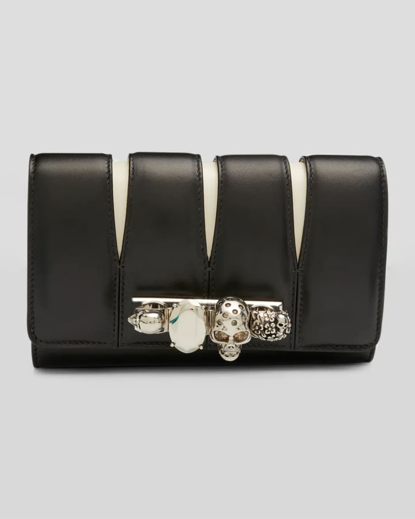 Alexander McQueen The Slash Skull Clutch Bag Neiman Marcus