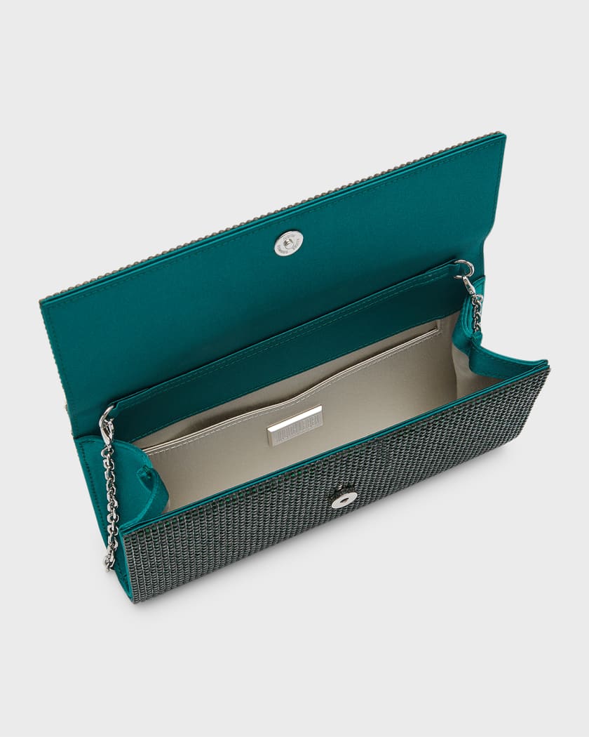 Judith Leiber Rainbow Crystal-embellished Box Clutch Bag