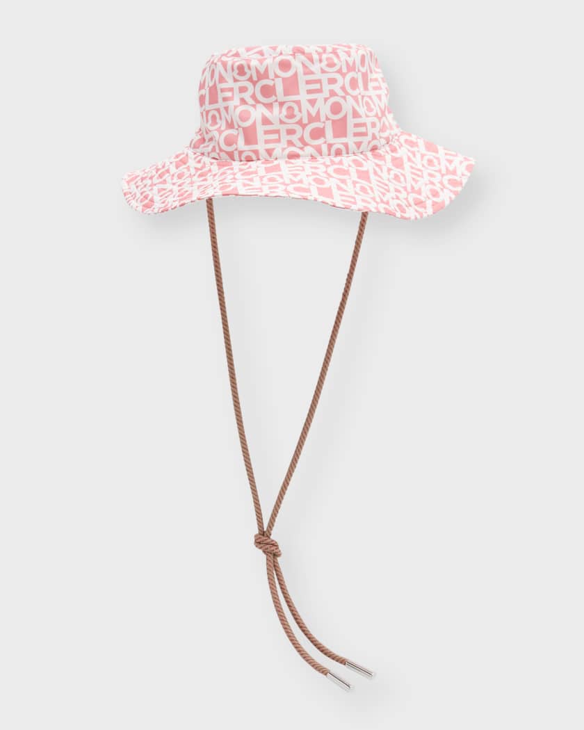 Moncler Logo Printed Bucket Hat | Neiman Marcus