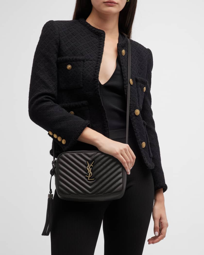 Saint Laurent Lou Medium YSL Quilted Camera Shoulder Bag