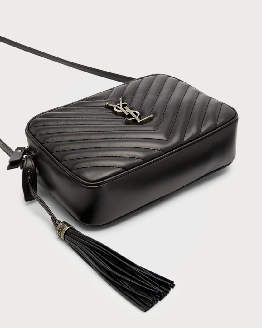 Saint Laurent Lou Medium YSL Zip Leather Shoulder Bag | Neiman Marcus