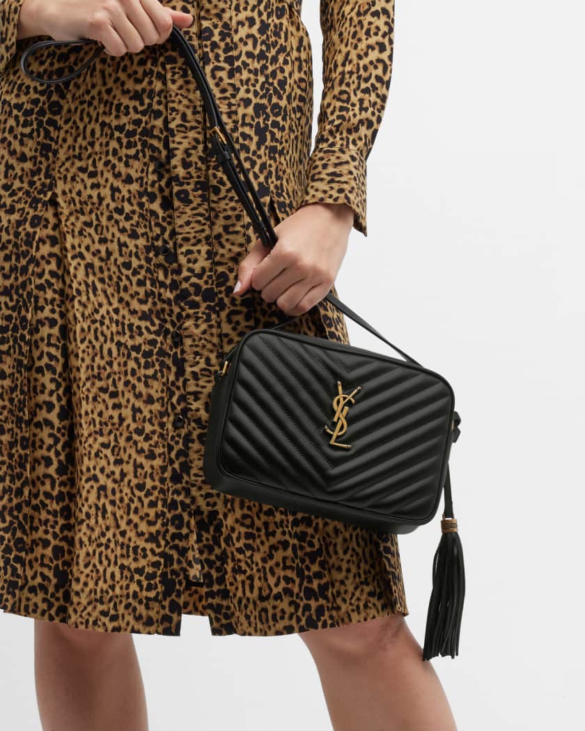 Saint laurent medium lou calfskin leather camera bag deals
